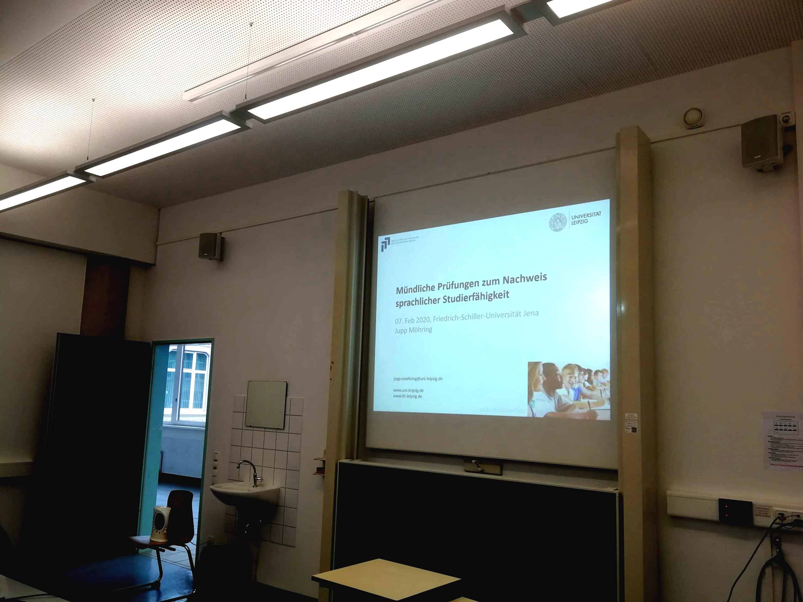 Mündliche Prüfungen  - Workshop in Jena